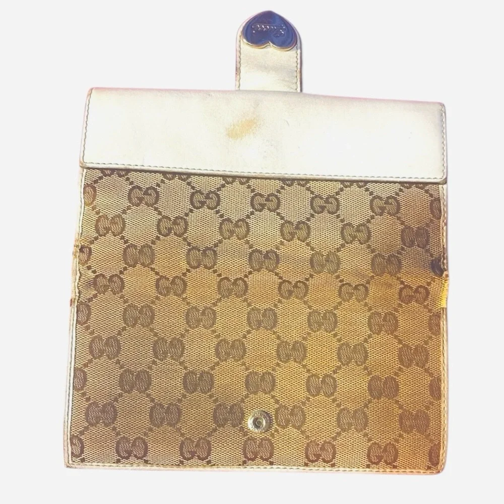 GUCCI Monogram Long Wallet, EUC